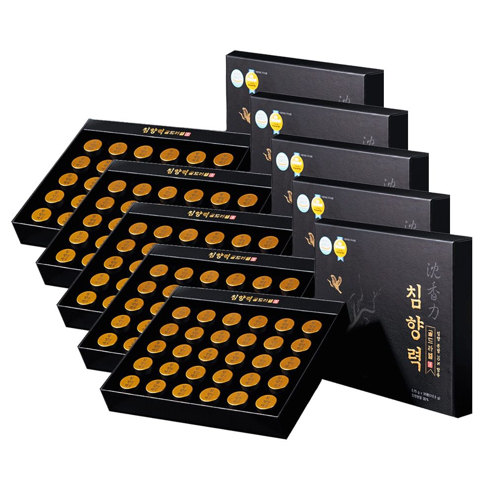 (5박스)침향력 골드라벨(30환)+선물용 쇼핑백 침향환
