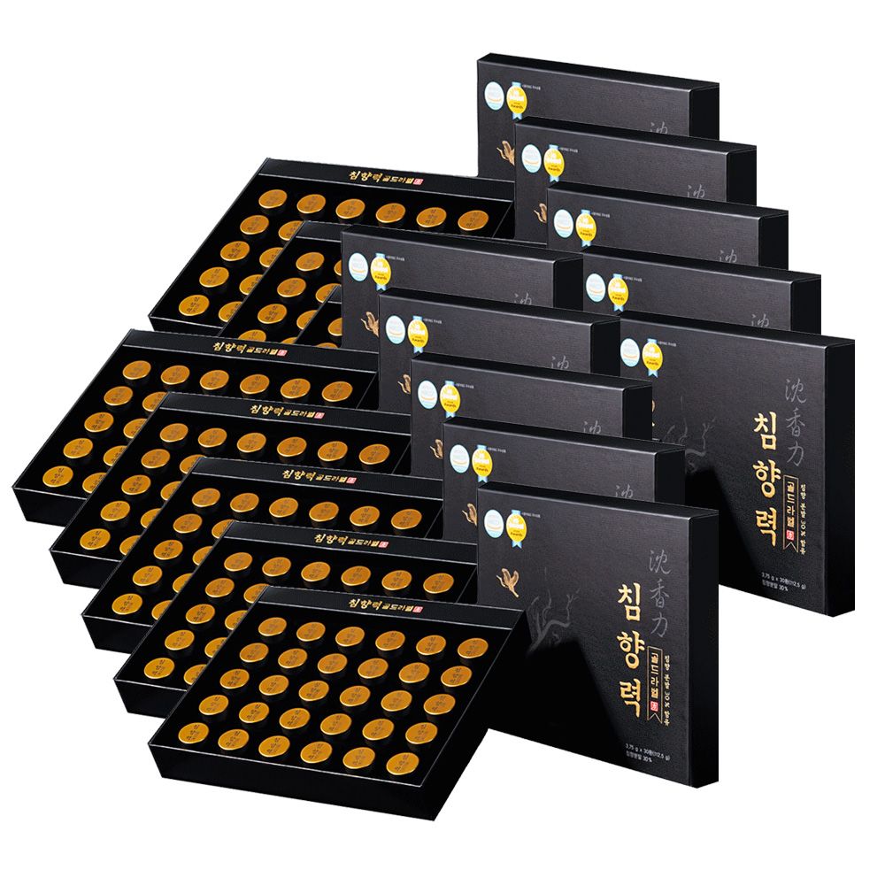 (10박스)침향력 골드라벨(30환)+선물용 쇼핑백 침향환