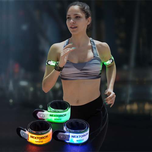 야간 런닝 안전 멀티컬러 LED 팔찌 UT51C