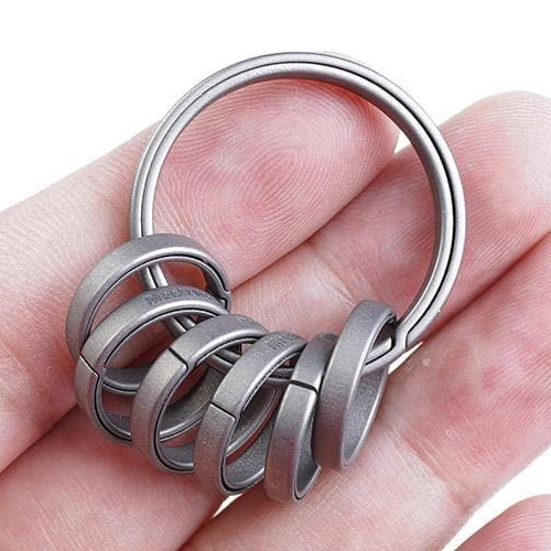 맥아미 1+6 티타늄 카라비너 키링 홀더CH7