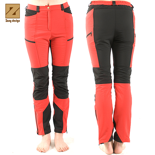 레전드 윈터 기모 등산 바지 (여) 레드 S