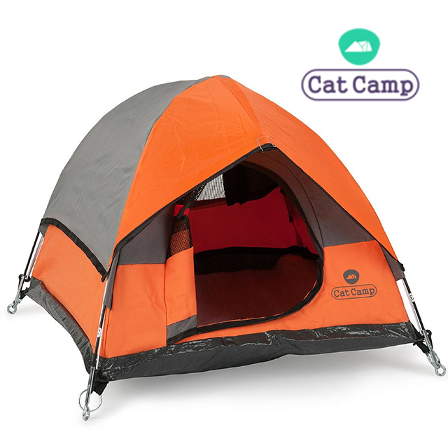 캣캠프 캣텐트 오렌지-고양이하우스/강아지집/고양이집/개집/냥이집